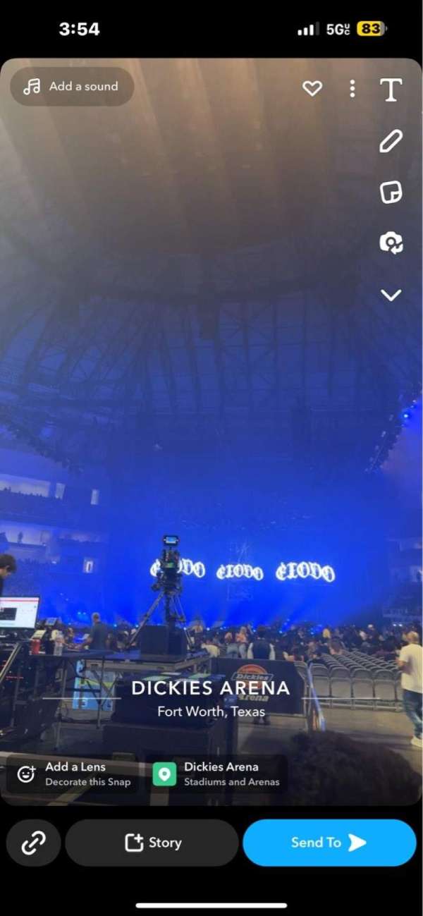 Dickies Arena, section: 14, row: 4, seat: 8