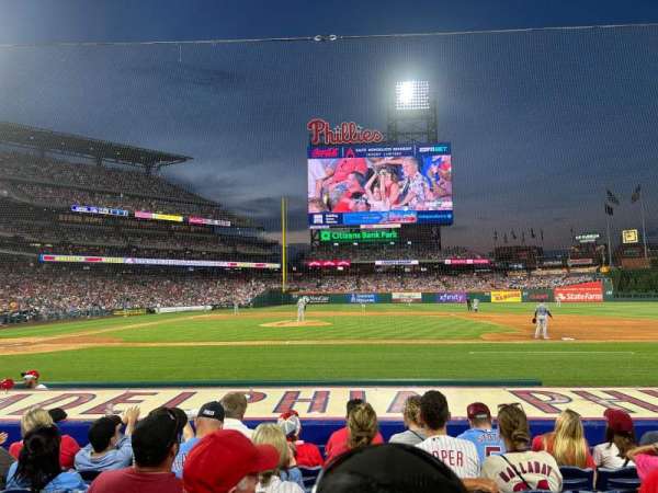 Citizens Bank Park, section: 117, row: 6, seat: 6