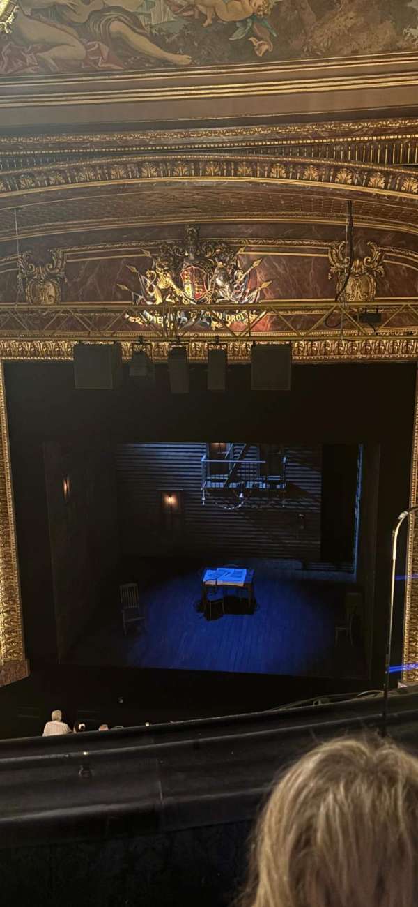 Theatre Royal Haymarket, section: upper circle, row: B, seat: 10