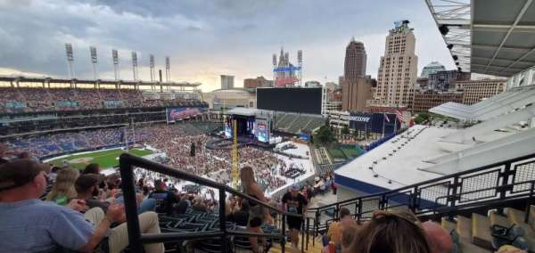 Progressive Field, section: 519, row: S, seat: 16