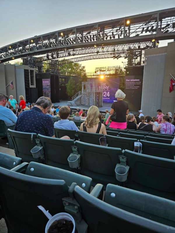 The Muny, section: A7, row: N, seat: 6
