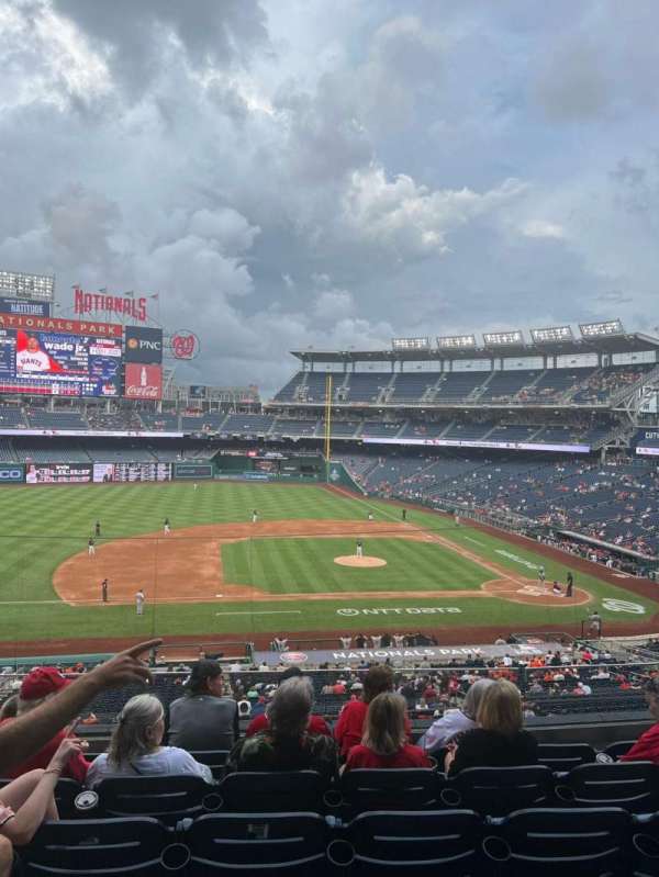 Nationals Park, section: 208, row: F, seat: 11