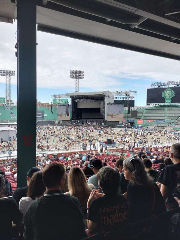 Fenway Park, section: Grandstand 12, row: 6, seat: 15