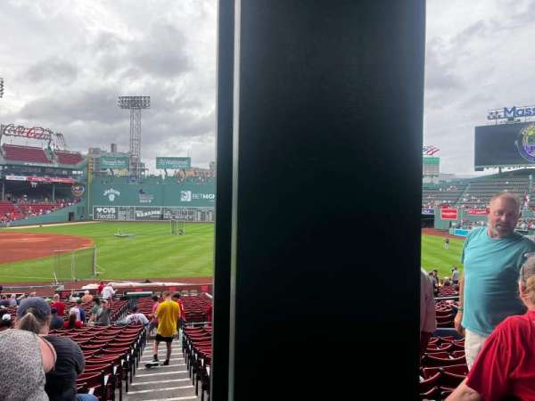 Fenway Park, section: Grandstand 11, row: 1, seat: 9
