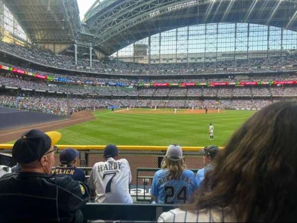 American Family Field, section: 103, row: 4, seat: 8