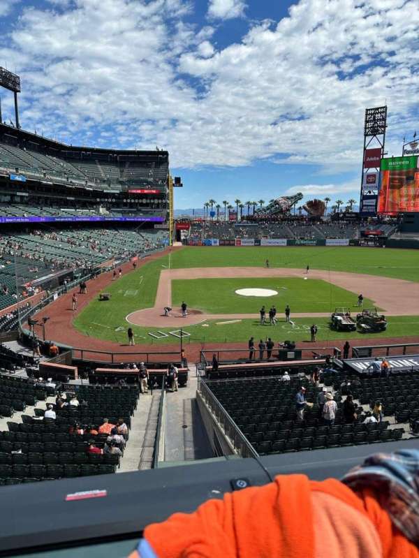 Oracle Park, section: 211, row: A, seat: 6