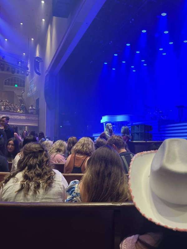 Ryman Auditorium, section: MF-1, row: J, seat: 2