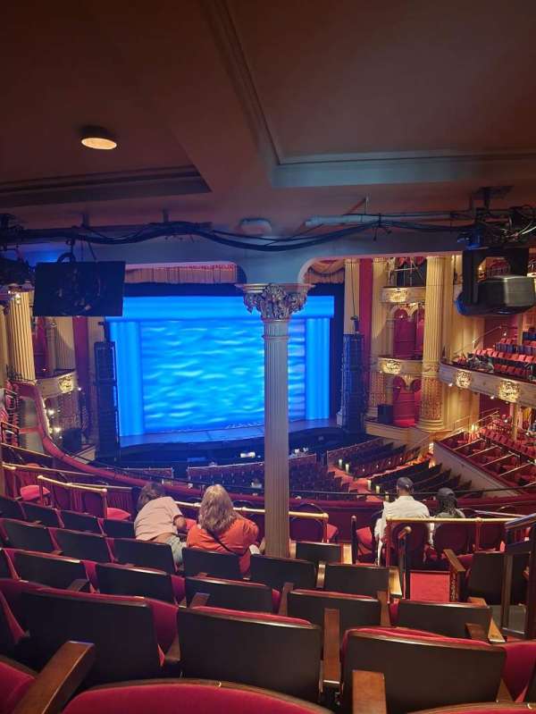 Academy of Music, section: Balcony F, row: F, seat: 1