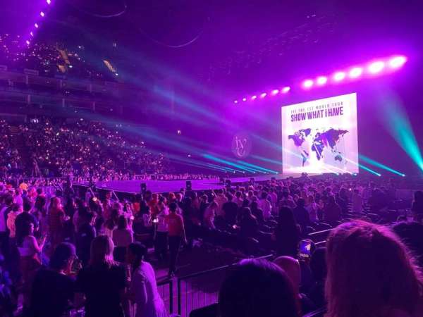 The O2, London, section: 111, row: E, seat: 350