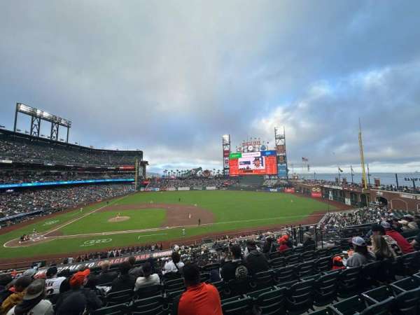 Oracle Park, section: 208, row: G, seat: 11