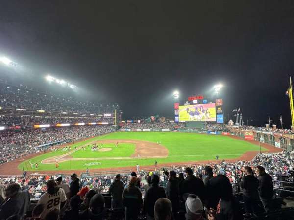Oracle Park, section: 208, row: G, seat: 11