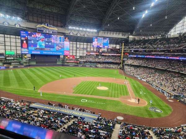 American Family Field, section: 336, row: 1, seat: 9