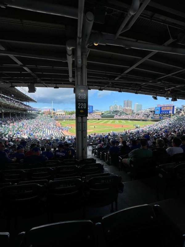 Wrigley Field, section: 218, row: 12, seat: 22