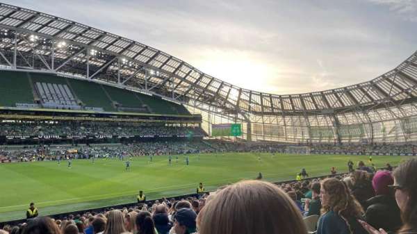 Aviva Stadium, section: 107, row: X, seat: 6