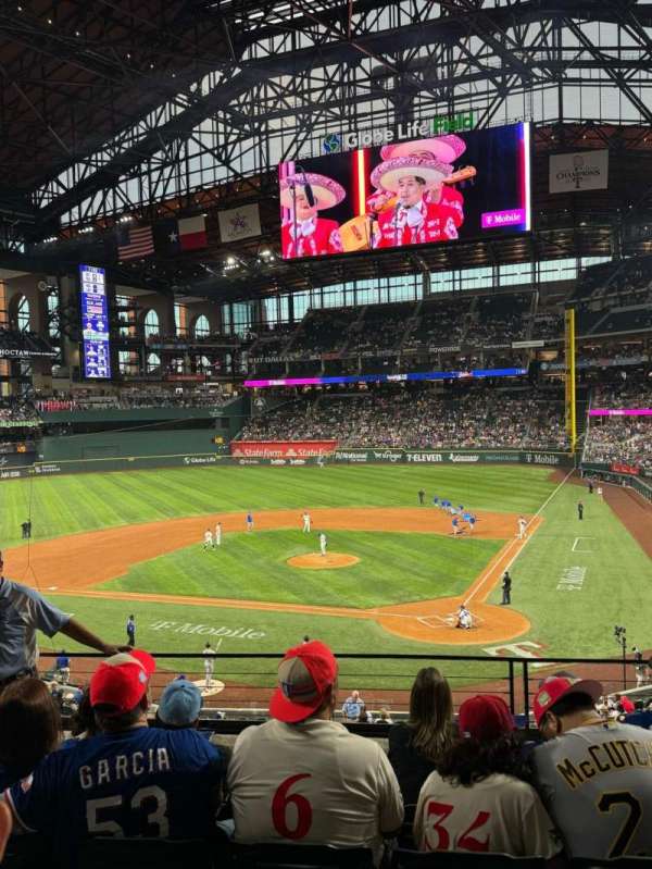 Globe Life Field, section: 112, row: 5, seat: 4
