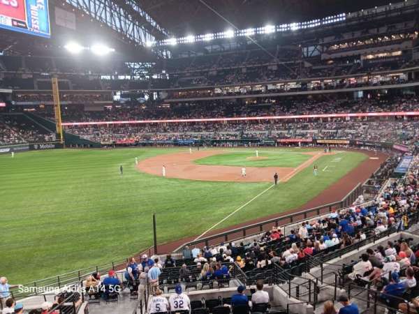 Globe Life Field, section: 102, row: 1, seat: 8
