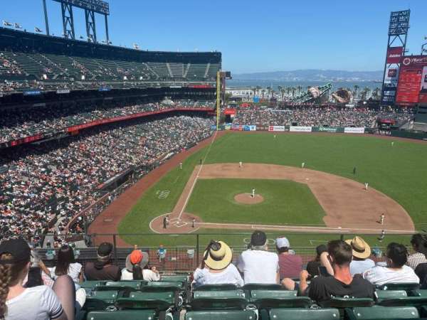 Oracle Park, section: VB310, row: F, seat: 10
