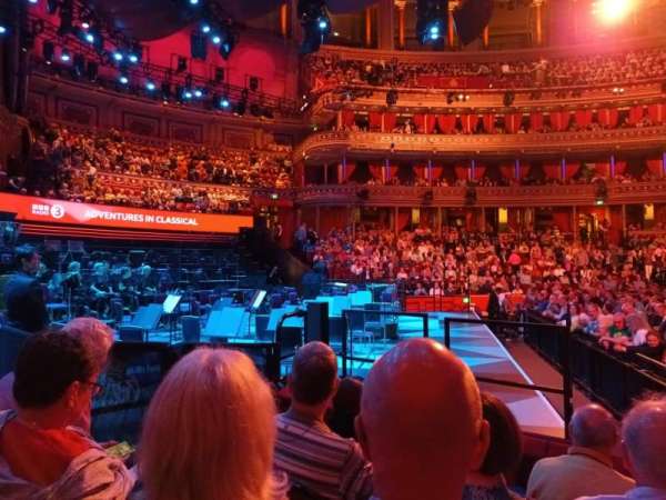 Royal Albert Hall, section: Stalls G, row: 4, seat: 9