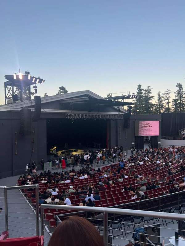 The Greek Theatre, section: North Terrace, row: B, seat: 7