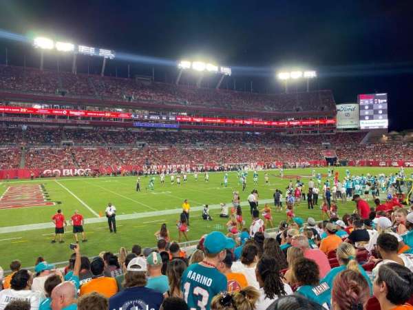 Raymond James Stadium, section: 132, row: K, seat: 2