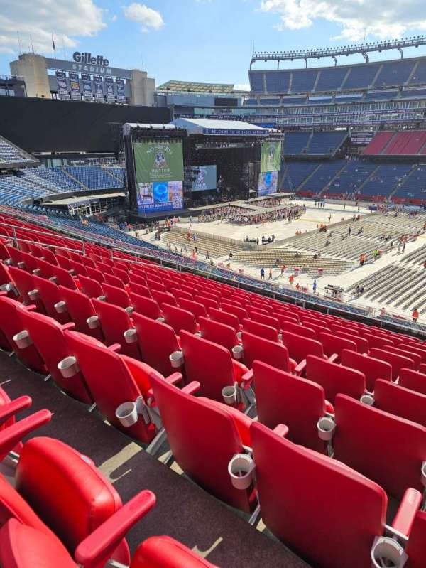 Gillette Stadium, section: CL8, row: 12, seat: 1