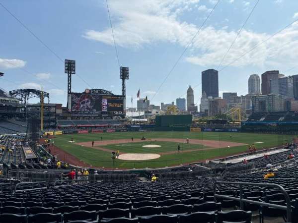 PNC Park, section: 115, row: W, seat: 20