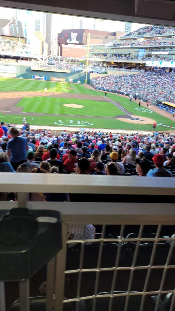 Target Field, section: 109, row: WC, seat: 13
