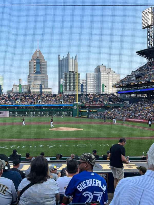 PNC Park, section: 121, row: A, seat: 9