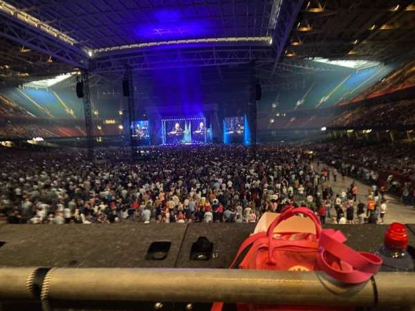 Principality Stadium, section: M18, row: 1, seat: 25