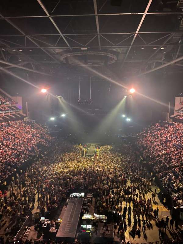 The O2, London, section: 412, row: A, seat: 724