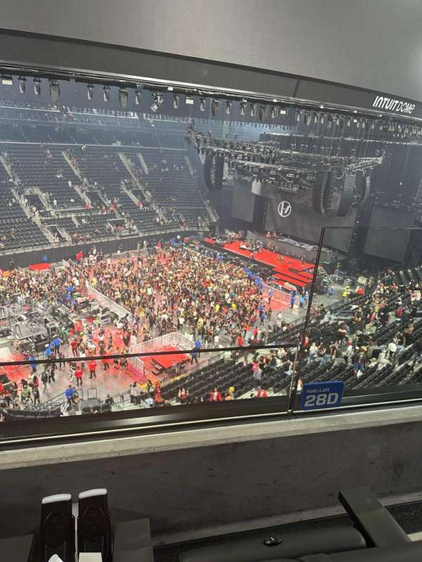 Intuit Dome, section: HL28D, row: 1, seat: 1