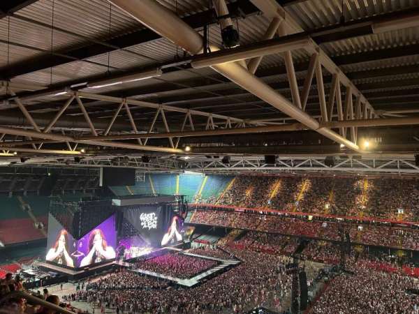 Principality Stadium, section: U27, row: 31, seat: 5