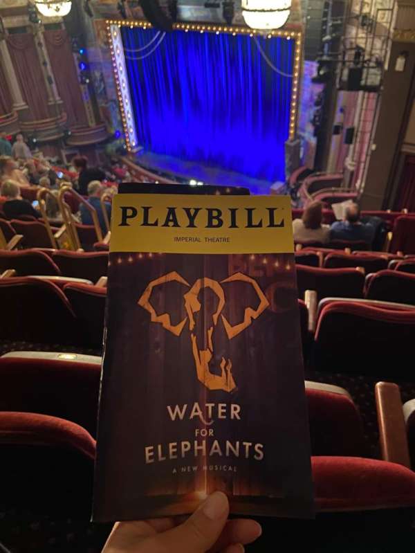 Imperial Theatre, section: Rear Mezzanine R, row: g, seat: 507