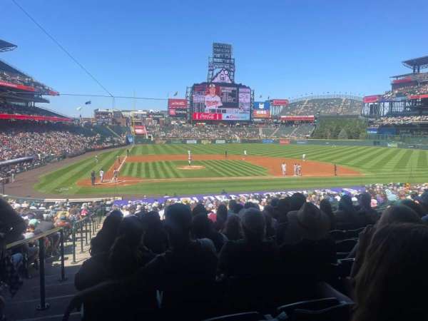 Coors Field, section: 125, row: 34, seat: 14