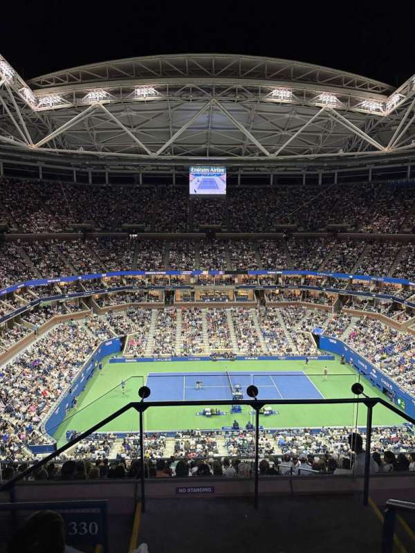 Arthur Ashe Stadium, section: 330, row: D, seat: 1