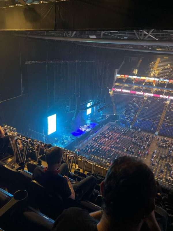 The O2, London, section: 403, row: Q, seat: 515