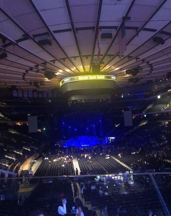 Madison Square Garden, section: 101, row: 20, seat: 31