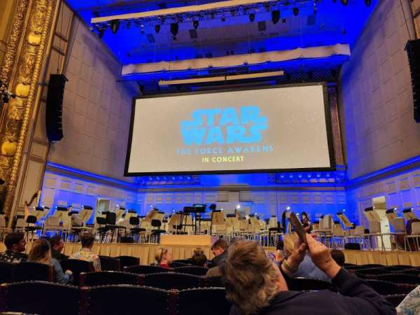 Symphony Hall, Boston, section: Orchestra, row: K, seat: 14