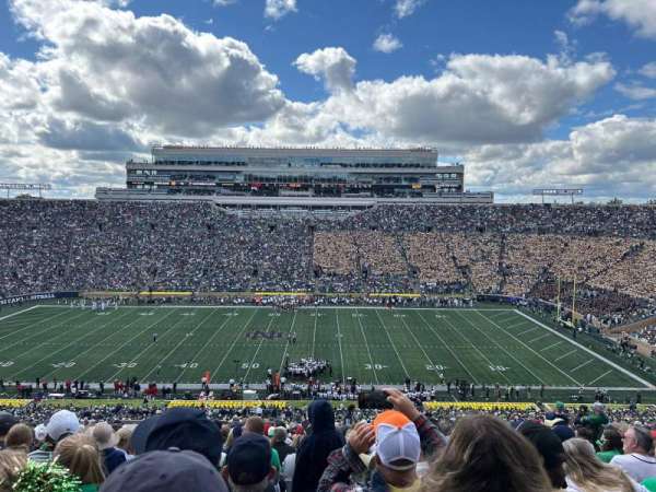 notre dame stadium, section: 109, row: 25, seat: 31