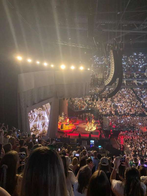 The O2, London, section: 108, row: Z, seat: 10