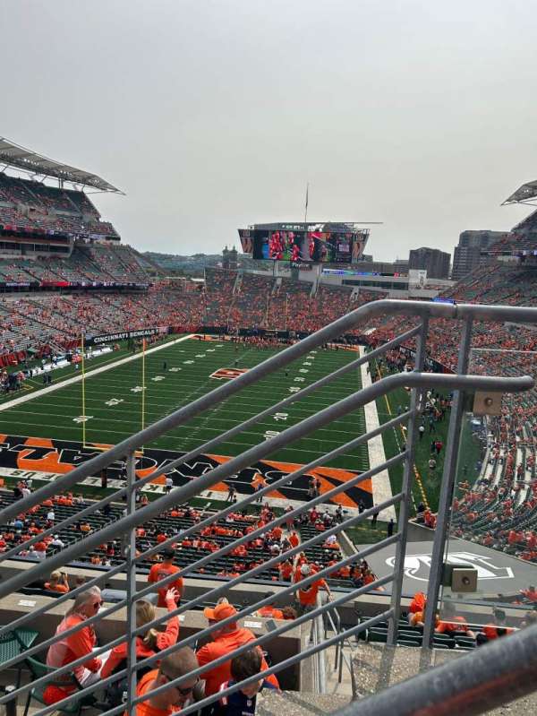 Paycor Stadium, section: 224, row: 13, seat: 1