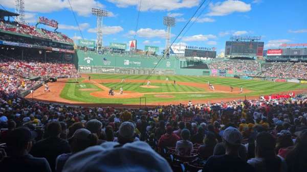Fenway Park, section: Grandstand 18, row: 1, seat: 13
