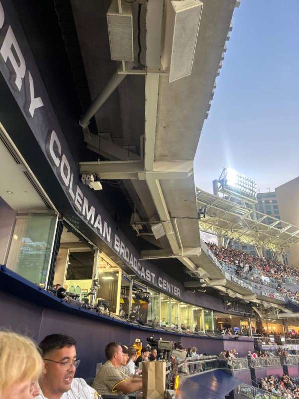 Petco Park, section: TBL6, row: 1, seat: 3&4