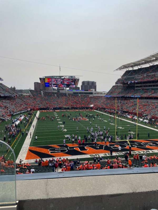 Paycor Stadium, section: 228, row: 2, seat: 28