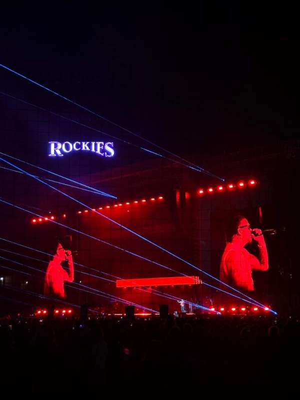 Coors Field, section: 116, row: 4, seat: 9