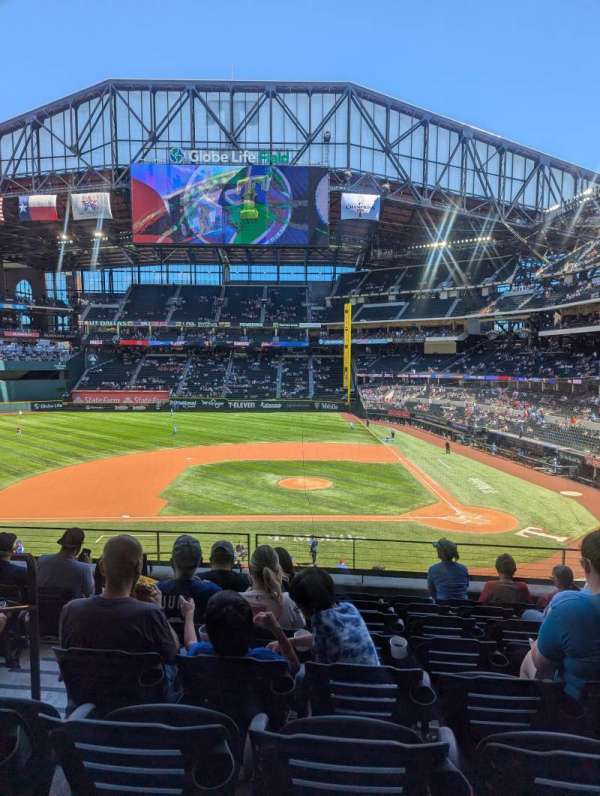 Globe Life Field, section: 110, row: 8, seat: 3