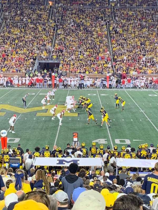 Michigan Stadium, section: 23, row: 35