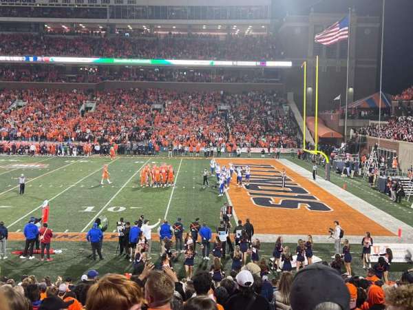 Gies Memorial Stadium, section: 102, row: 27, seat: 9