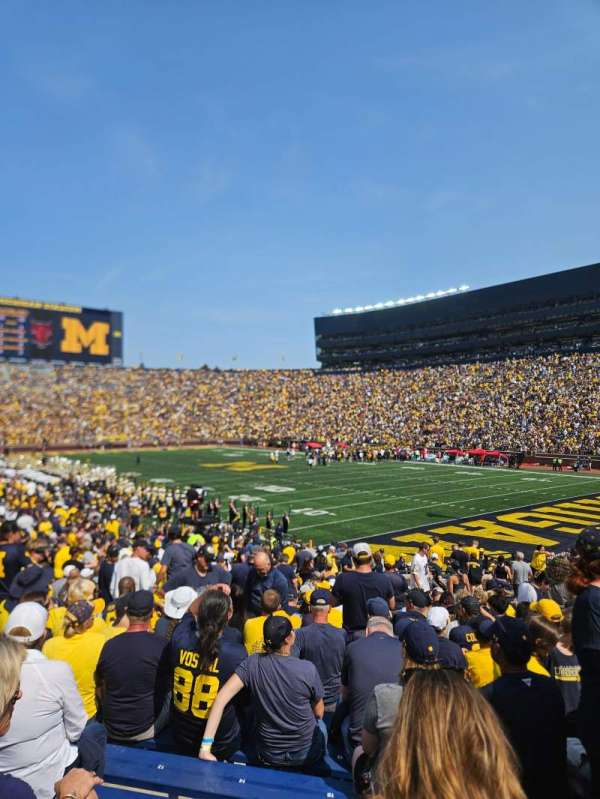 Michigan Stadium, section: 17, row: 28, seat: 16