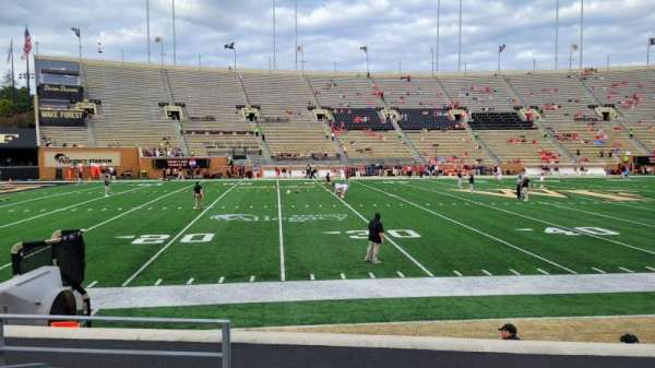 Allegacy Federal Credit Union Stadium, section: 4, row: H, seat: 19